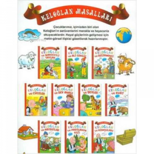 1 ve 2. Sınıflar İçin Keloğlan Masalları Renkli Resimli - 10 Kitap