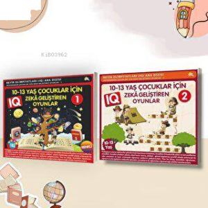 10-11-12-13 Yaş ve Üstü Çocuklar İçin IQ Zeka Geliştiren Akıl Oyunları (2 Kitap)