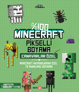 %100 Minecraft Pikselli Boyama - Canavarlar Özel