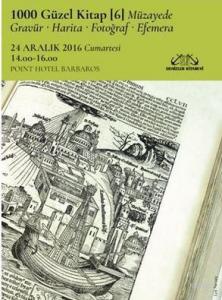 1000 Güzel Kitap - 6; Müzayede-Gravür-Harita-Fotoğraf-Efemera