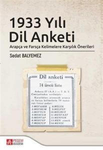 1933 Yılı Dil Anketi; Arapça ve Farsça Kelimelere Karşılık Önerileri