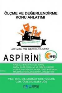 2018 KPSS Aspirin Bilgiler Ölçme ve Değerlendirme Konu Anlatımı - Toolbox Seti 2