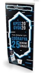 2020 KPSS Coğrafya 25 Deneme Sınavı Dijital Çözümlü