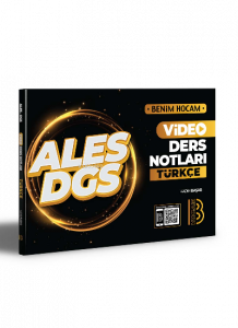 2021 ALES DGS Türkçe Video Ders Notları Benim Hocam Yayınları