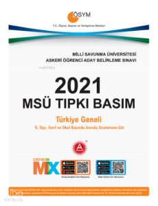 2021 Msü Tıpkı Basım Deneme Sınavı