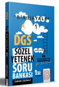 2022 Bir Hayale Serisi DGS Sözel Yetenek Tamamı Çözümlü Soru Bankası