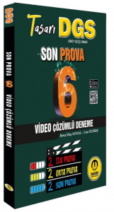 2022 DGS Son Prova 6 Çözümlü Deneme Tasarı Eğitim Yayınları