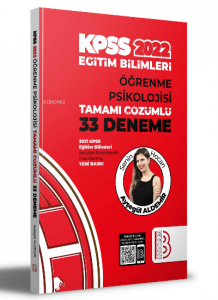 2022 Eğitim Bilimleri Öğrenme Psikolojisi Tamamı Çözümlü 33 Deneme