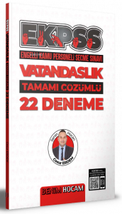 2022 EKPSS Vatandaşlık Tamamı Çözümlü 22 Deneme