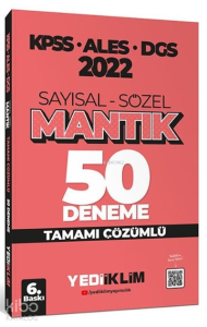 2022 Kpss-Ales-Dgs Say.-Sözel Mantık Çöz.50 Deneme