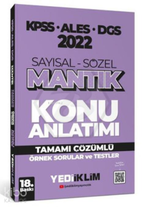 2022 Kpss-Ales-Dgs Sayısal-Sözel Mantık Konu Anlatımı