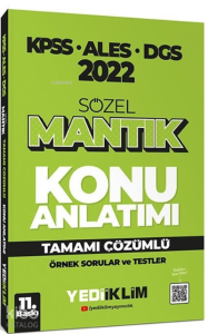 2022 Kpss-Ales-Dgs Sözel Mantık Konu Anlatımı