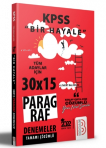 2022 KPSS Bir Hayale Serisi Paragraf Denemeleri