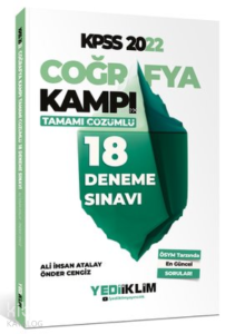 2022 KPSS Coğrafya Kampı Tamamı Çözümlü 18 Deneme Sınavı