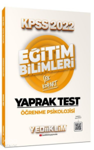 2022 KPSS Eğitim Bilimleri Öğrenme Psikolojisi Çek Kopart Yaprak Test