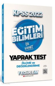 2022 KPSS Eğitim Bilimleri Ölçme ve Değerlendirme Çek Kopart Yaprak Test