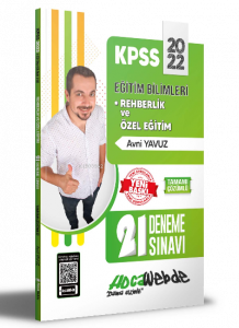 2022 KPSS Eğitim Bilimleri Rehberlik ve Özel Eğitim 21 Deneme Sınavı