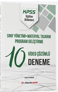 2022 KPSS Eğitim Bilimleri Sınıf Yönetimi - Materyal Tasarım - Program Geliştirme Video Çözümlü 10 Deneme Dijital Hoca Akademi