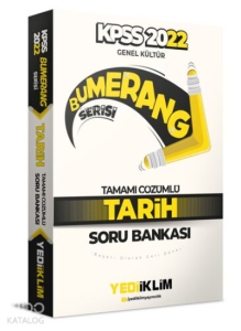 2022 KPSS Genel Kültür Bumerang Tarih Tamamı Çözümlü Soru Bankası
