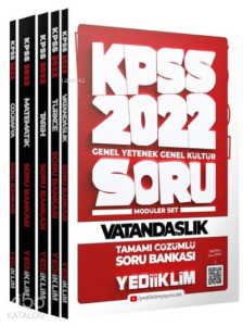 2022 KPSS Genel Yetenek Genel Kültür Tamamı Çözümlü Modüler Soru Bankası