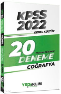 2022 Kpss Gk Coğrafya Çöz.20 Deneme