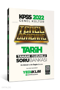 2022 Kpss Gk Tarih Temel Öğrenme Çöz.Soru Bankası