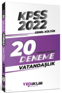 2022 Kpss Gk Vatandaşlık Çöz.20 Deneme