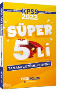 2022 Kpss Gy-Gk Çöz.Süper 5'Li Deneme