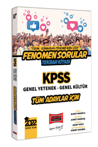 2022 KPSS GY GK Tüm Adaylar İçin Fenomen Sorular Tekrar Kitabı