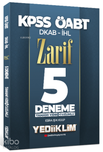 2022 KPSS ÖABT DKAP- İHL Zarif Tamamı Video Çözümlü 5 Deneme