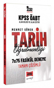 2022 KPSS ÖABT Tarih Öğretmenliği Tamamı Çözümlü 7x75 Fasikül Deneme