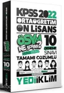 2022 KPSS Ortaöğretim Ön Lisans GK-GY Tamamı Çözümlü 10 Fasikül Deneme