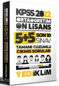 2022 KPSS Ortaöğretim Ön Lisans GY-GK Son 10 Sınav Tamamı Çözümlü Çıkmış Sorular