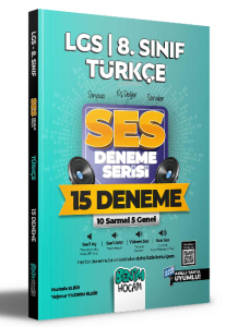 2022 LGS 8.Sınıf Türkçe SES Deneme Serisi 15 Deneme