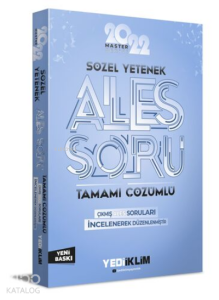 2022 Master Serisi Ales Sözel Yetenek Tamamı Çözümlü Soru Bankası