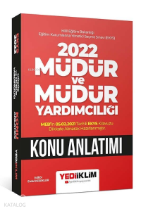 2022 Meb-Ekys Müdür Ve Müdür Yard.Konu Anl-E.Kesekler
