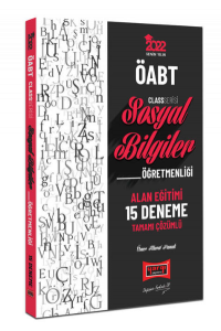 2022 ÖABT Class Sosyal Bilgiler Öğretmenliği Alan Eğitimi 15 Deneme Sınavı