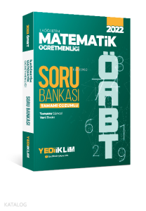 2022 ÖABT İlköğretim Matematik Öğretmenliği Tamamı Çözümlü Soru Bankası