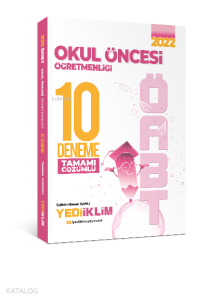 2022 ÖABT Okul Öncesi Öğretmenliği Tamamı Çözümlü 10 Deneme
