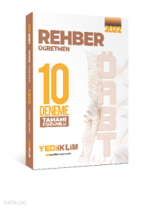 2022 ÖABT Rehber Öğretmen Tamamı Çözümlü 10 Deneme