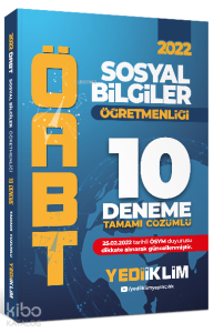 2022 ÖABT Sosyal Bilgiler Öğretmenliği Tamamı Çözümlü 10 Deneme