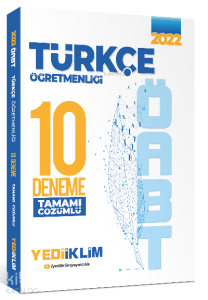 2022 ÖABT Türkçe Öğretmenliği Tamamı Çözümlü 10 Deneme