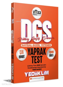 2022 Prestij Serisi Dgs Çek Kopart Yaprak Test