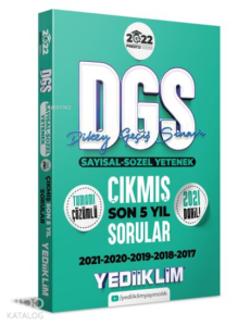 2022 Prestij Serisi DGS Tamamı Çözümlü Son 5 Yıl Çıkmış Sorular