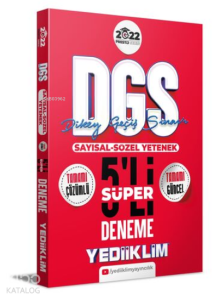 2022 Prestij Serisi Dgs Tamamı Çözümlü Süper 5 Deneme