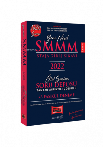 2022 SMMM Staja Giriş Sınavı Tamamı Ayrıntılı Çözümlü Özel Seçim Soru Deposu +3 Fasikül Deneme
