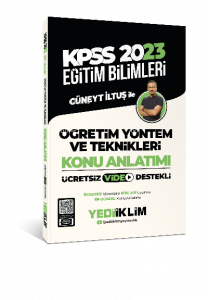 2023 KPSS Eğitim Bilimleri Öğretim Yöntem ve Teknikleri Video Destekli Konu Anlatımı