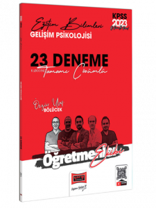 2023 KPSS Eğitim Bilimleri Öğretmenler Ekibi Gelişim Psikolojisi Tamamı Çözümlü 23 Deneme Sınavı