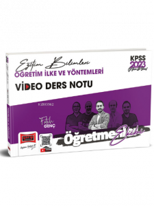 2023 KPSS Eğitim Bilimleri Öğretmenler Ekibi Öğretim İlke ve Yöntemleri Video Ders Notları