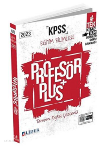 2023 KPSS Eğitim Bilimleri Profesör Soru Bankası Çözümlü